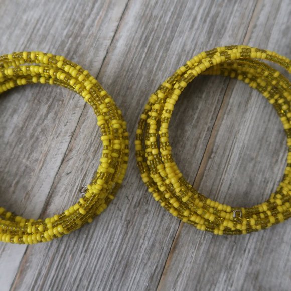 HANDMADE Colorful Beaded Spiral Wrap Bracelet - Picture 8 of 9